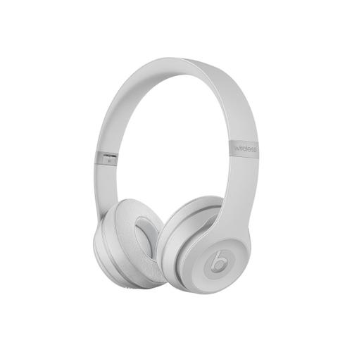 Beats Solo3 - Écouteurs avec micro - sur-oreille - Bluetooth - sans fil - isolation acoustique - argent mat