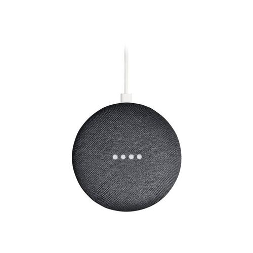 Google Home Mini - Assistant vocal enceinte intelligente sans fil - Noir charbon