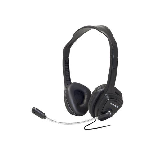 Suza Advance MIC-S765 Headphonics Smart - Micro-casque - sur-oreille - filaire - jack 3,5mm - noir
