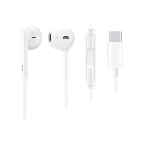 Huawei CM33 - Écouteurs avec micro - intra-auriculaire - filaire - USB-C - blanc