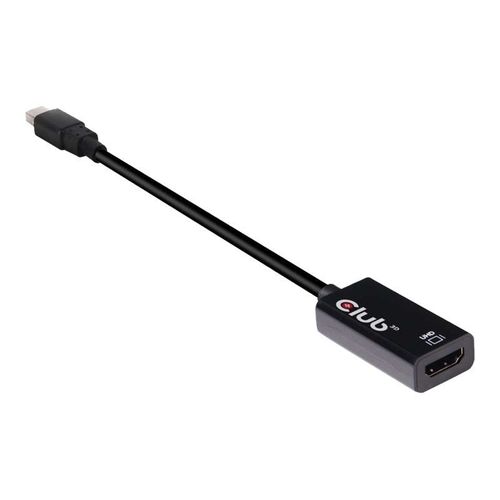Club 3D - Adaptateur vidéo - Mini DisplayPort mâle pour HDMI femelle - 16.86 cm - support 4K