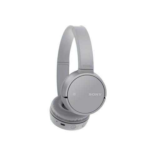 Sony WH-CH500 - Écouteurs avec micro - circum-aural - Bluetooth - sans fil - NFC* - gris