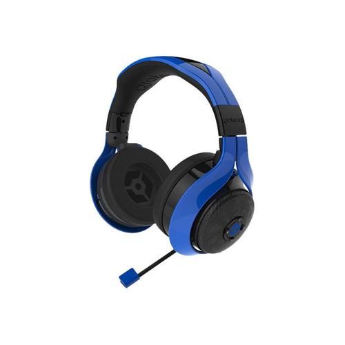 Gioteck FL-300 - Écouteurs avec micro - circum-aural - Bluetooth - sans fil - bleu