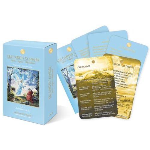 Les Cartes 72 Anges - Rêves - Signes - Méditation