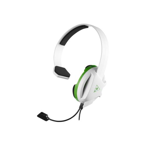 Turtle Beach RECON CHAT - For Xbox One - micro-casque - circum-aural - filaire - jack 3,5mm - blanc