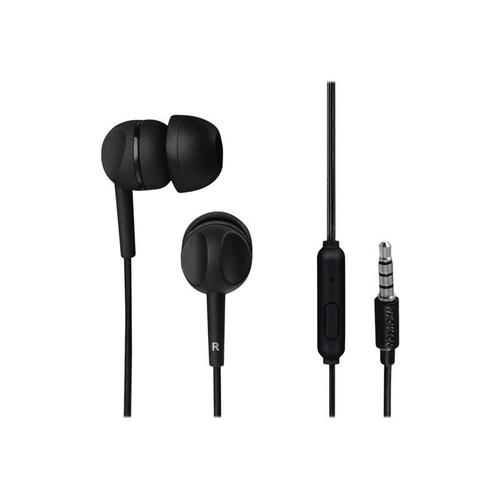Thomson EAR3005BK - Écouteurs avec micro - intra-auriculaire - filaire - jack 3,5mm - noir
