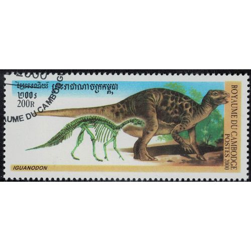 Cambodge 2000 Oblitéré Used Animaux Dinosaure Éteint Iguanodon Su