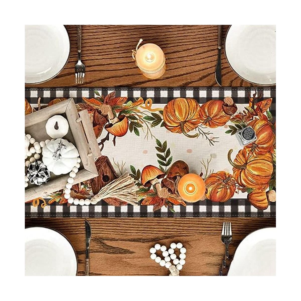 Nappe de Thanksgiving D'Automne, Table, DCoration de Table,... - 5