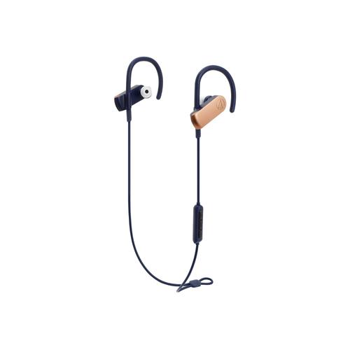 Audio-Technica SonicSport ATH-SPORT70BT - Écouteurs avec micro - intra-auriculaire - montage sur l'oreille - Bluetooth - sans fil - rose gold
