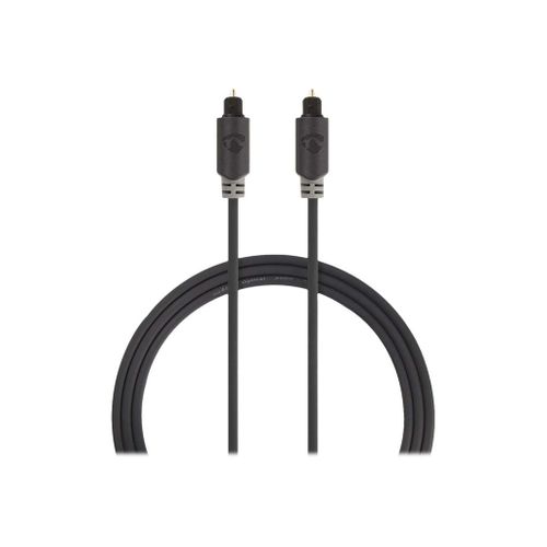 Nedis - Câble audio numérique (optique) - TOSLINK mâle pour TOSLINK mâle - 3 m - anthracite - rond