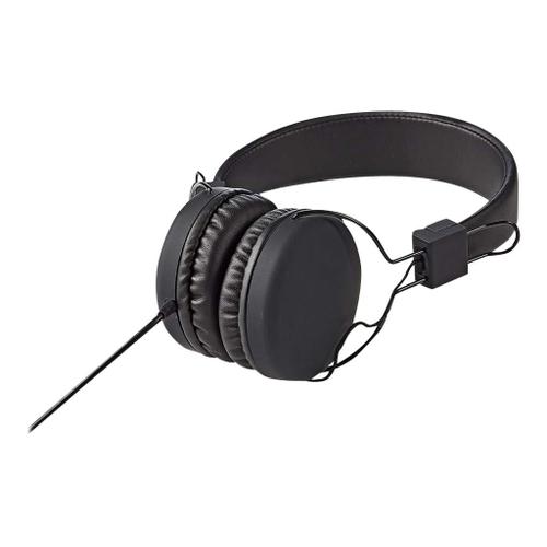 Nedis HPWD1100BK - Écouteurs - sur-oreille - filaire - jack 3,5mm - noir