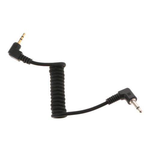 2.5mm à 3.5mm mâle Flash PC Sync prolonger ressort câble cordon fil pour PE-16NE/Yongnuo RF-602/JY-2004 3.3ft