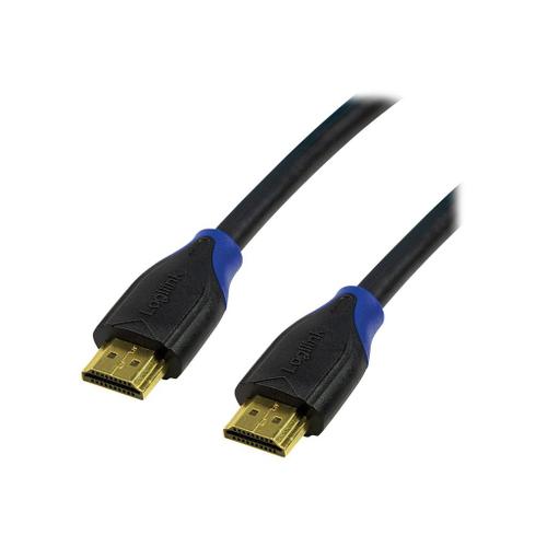 LogiLink High Speed with Ethernet - Câble HDMI avec Ethernet - HDMI mâle pour HDMI mâle - 1 m - noir - support 4K