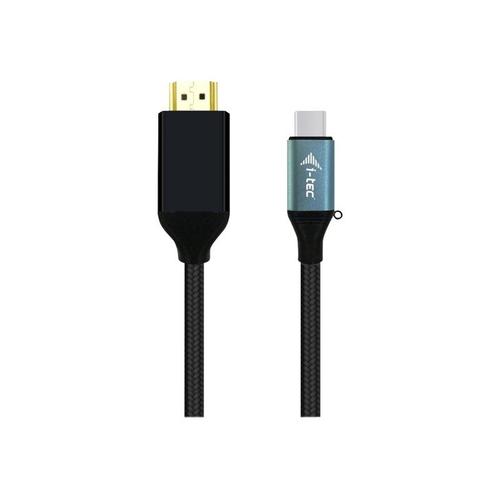 i-Tec - Câble vidéo/audio - 24 pin USB-C mâle pour HDMI mâle - 1.5 m - support 4K