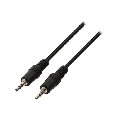 Nedis - Câble audio - mini-phone stereo 3.5 mm mâle pour mini-phone stereo 3.5 mm mâle - 2 m - noir - rond