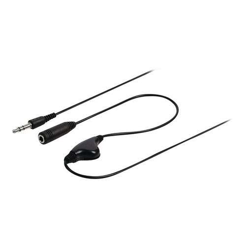 Nedis - Câble audio - mini-phone stereo 3.5 mm mâle pour mini-phone stereo 3.5 mm femelle - 1 m - noir - rond