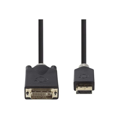 Nedis - Câble adaptateur - HDMI mâle pour DVI-D mâle - 2 m - anthracite - moulé, rond