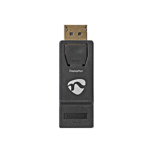 Nedis - Adaptateur vidéo - DisplayPort mâle droit pour HDMI femelle droit - anthracite - moulé