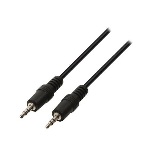 Nedis - Câble audio - mini jack stéréo mâle pour mini jack stéréo mâle - 50 cm - noir - rond
