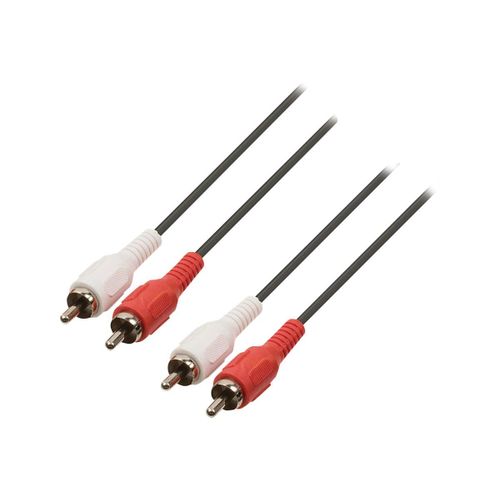 Nedis - Câble audio - RCA mâle pour RCA mâle - 5 m - noir - rond