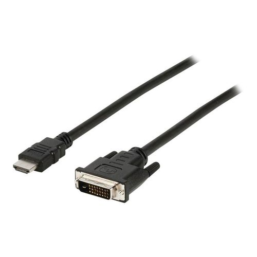 Nedis - Câble adaptateur - HDMI mâle pour DVI-D mâle - 3 m - noir - rond