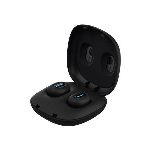 Divacore NoMad - Écouteurs sans fil avec micro - intra-auriculaire - Bluetooth - Suppresseur de bruit actif - isolation acoustique - noir