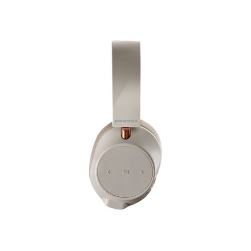 Poly - Plantronics Backbeat GO 810 - Écouteurs avec micro - circum-aural - Bluetooth - sans fil - Suppresseur de bruit actif - white