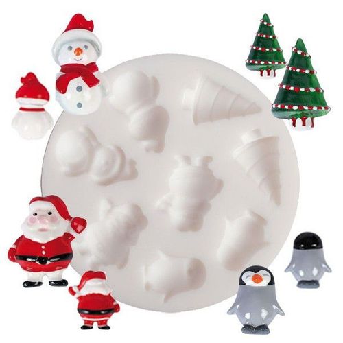 Graine Créative Mini Moule Silicone Noel Ø 70 Mm