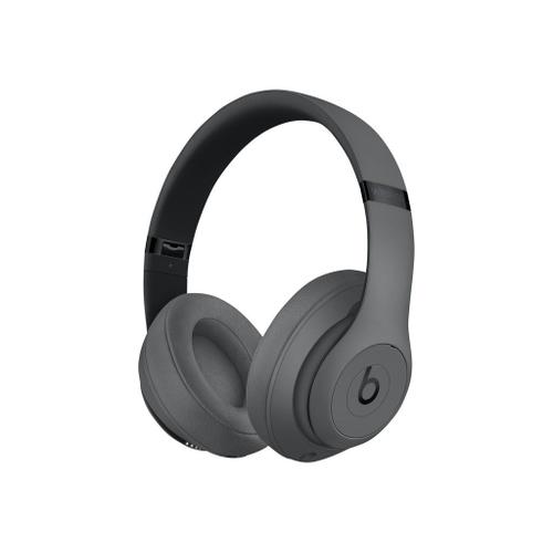 Beats Studio3 Wireless - Écouteurs avec micro - circum-aural - Bluetooth - sans fil - Suppresseur de bruit actif - isolation acoustique - gris