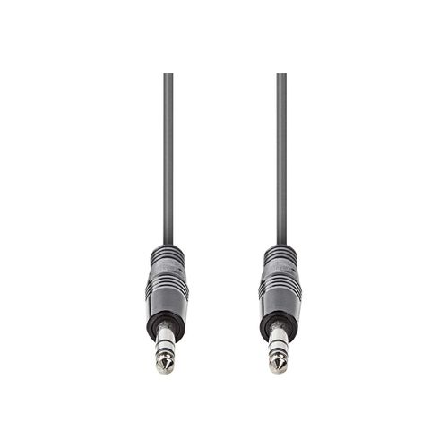 Nedis OnStage series - Câble audio - jack stéréo mâle pour jack stéréo mâle - 5 m - gris foncé