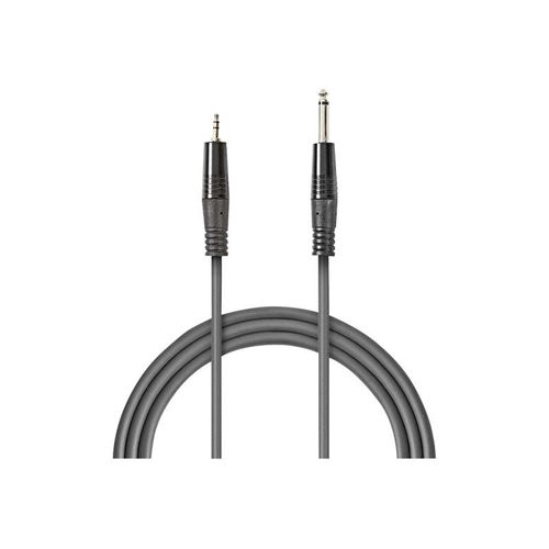 Nedis OnStage series - Câble audio - jack mono mâle pour mini-phone stereo 3.5 mm mâle - 1.5 m - gris foncé