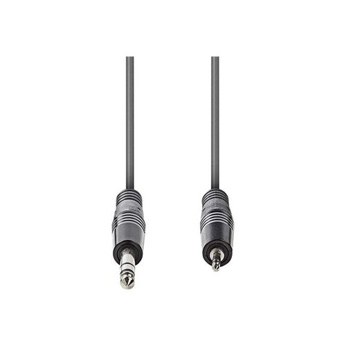 Nedis OnStage series - Câble audio - jack stéréo mâle pour mini-phone stereo 3.5 mm mâle - 3 m - gris foncé