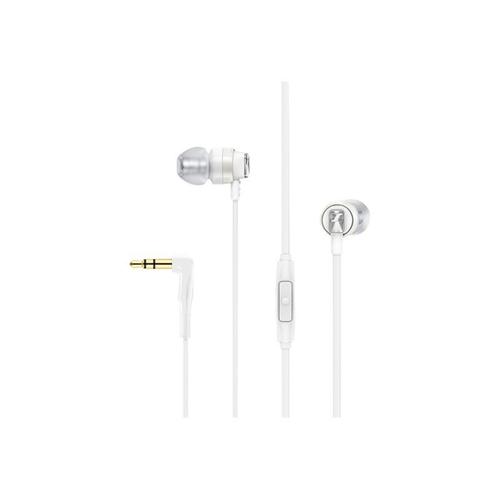 Sennheiser CX 300S - Écouteurs avec micro - embout auriculaire - filaire - jack 3,5mm - isolation acoustique - blanc