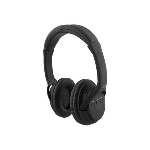 T'nB HASHTAG - Écouteurs avec micro - sur-oreille - Bluetooth - sans fil - jack 3,5mm - noir