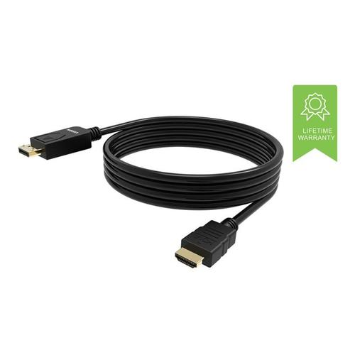 VISION Professional - Câble adaptateur - DisplayPort mâle pour HDMI mâle - 1 m - noir - support 4K