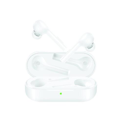 Huawei FreeBuds Lite CM-H1C - Écouteurs sans fil avec micro - intra-auriculaire - Bluetooth - Suppresseur de bruit actif - blanc céramique