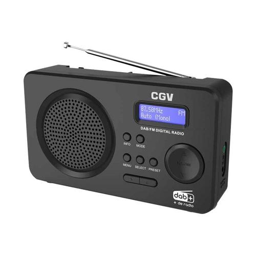 CGV DR5+ - Radio portative DAB - 1 Watt - noir