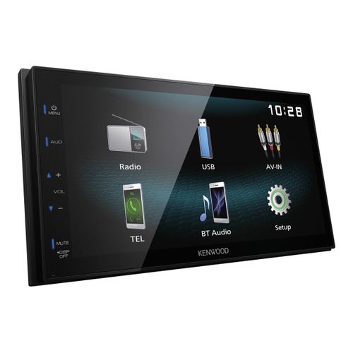 Kenwood DMX120BT - Récepteur numérique - affichage - 6.8" - écran tactile - unité intégrée au tableau de bord - Double-Din - 50 Watts x 4