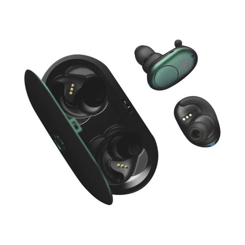 Skullcandy Push - Écouteurs sans fil avec micro - intra-auriculaire - Bluetooth - noir, gris foncé
