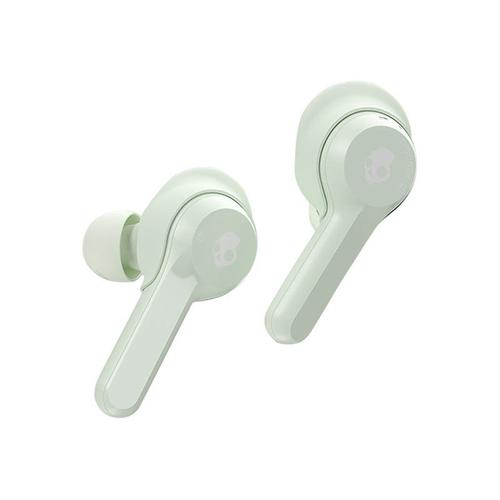 Skullcandy Indy - Écouteurs sans fil avec micro - intra-auriculaire - Bluetooth - vert, vert gris, pastels