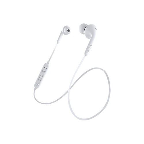 DeFunc BT Earbud BASIC MUSIC - Écouteurs avec micro - intra-auriculaire - Bluetooth - sans fil - blanc