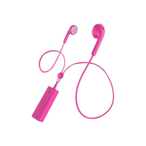 DeFunc BT Earbud BASIC TALK - Écouteurs avec micro - embout auriculaire - Bluetooth - sans fil - rose