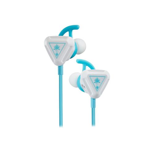 Turtle Beach Battle Buds - Micro-casque - intra-auriculaire - filaire - jack 3,5mm - blanc, teal