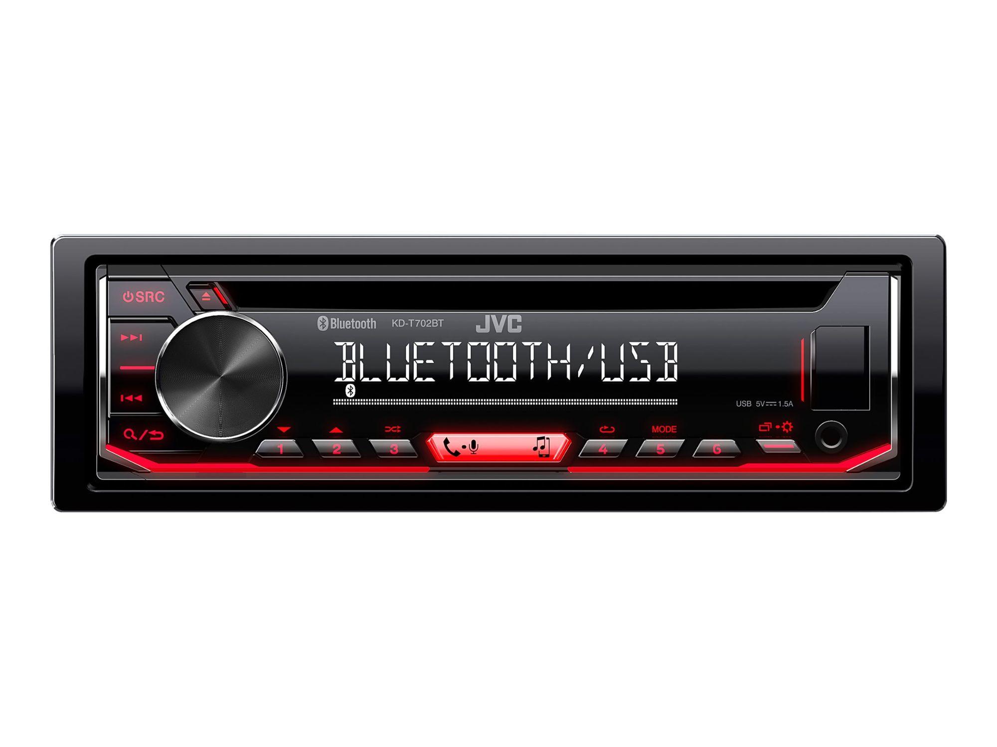 Récepteur d'autoradio CD Bluetooth pour tableau de bord JVC KD