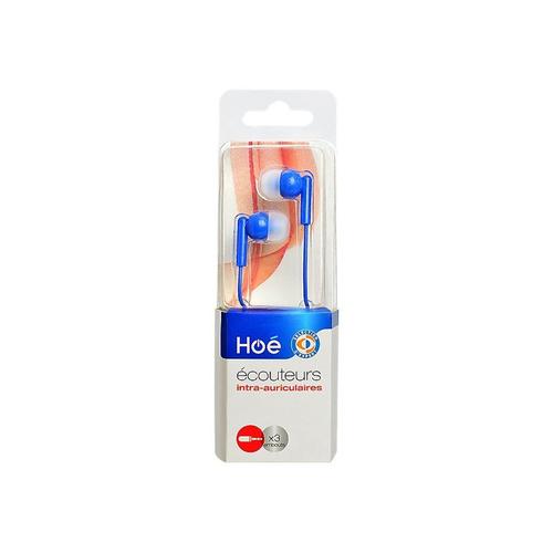 Hoé NE-EP002 - Écouteurs - intra-auriculaire - filaire - jack 3,5mm - bleu