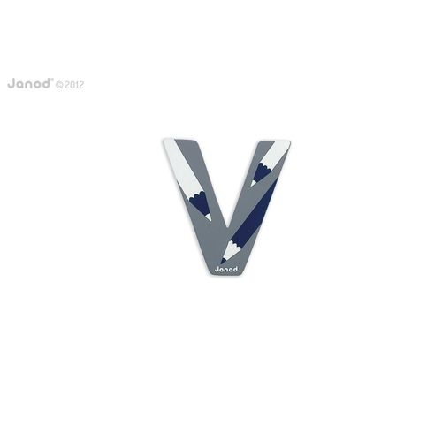 Janod Lettre Bois Abcdéco - V