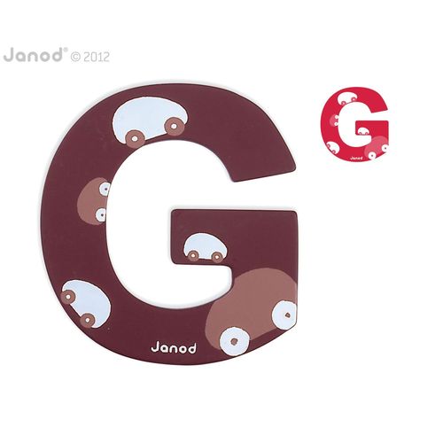Janod Lettre Bois Abcdéco - G