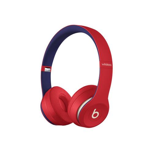 Beats Solo3 - Beats Club Collection - écouteurs avec micro - sur-oreille - Bluetooth - sans fil - isolation acoustique - rouge club