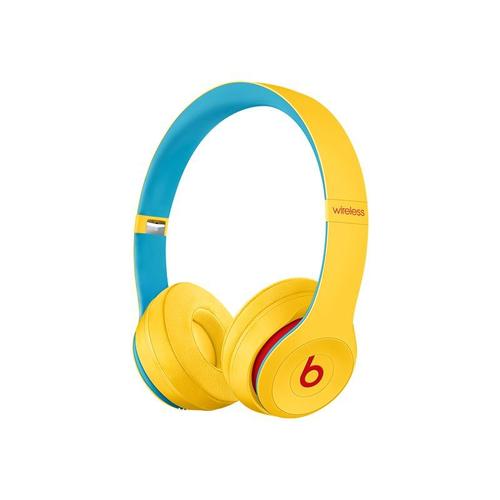 Beats Solo3 - Beats Club Collection - écouteurs avec micro - sur-oreille - Bluetooth - sans fil - isolation acoustique - jaune club