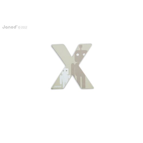 Janod Lettre Bois Abcdéco - X